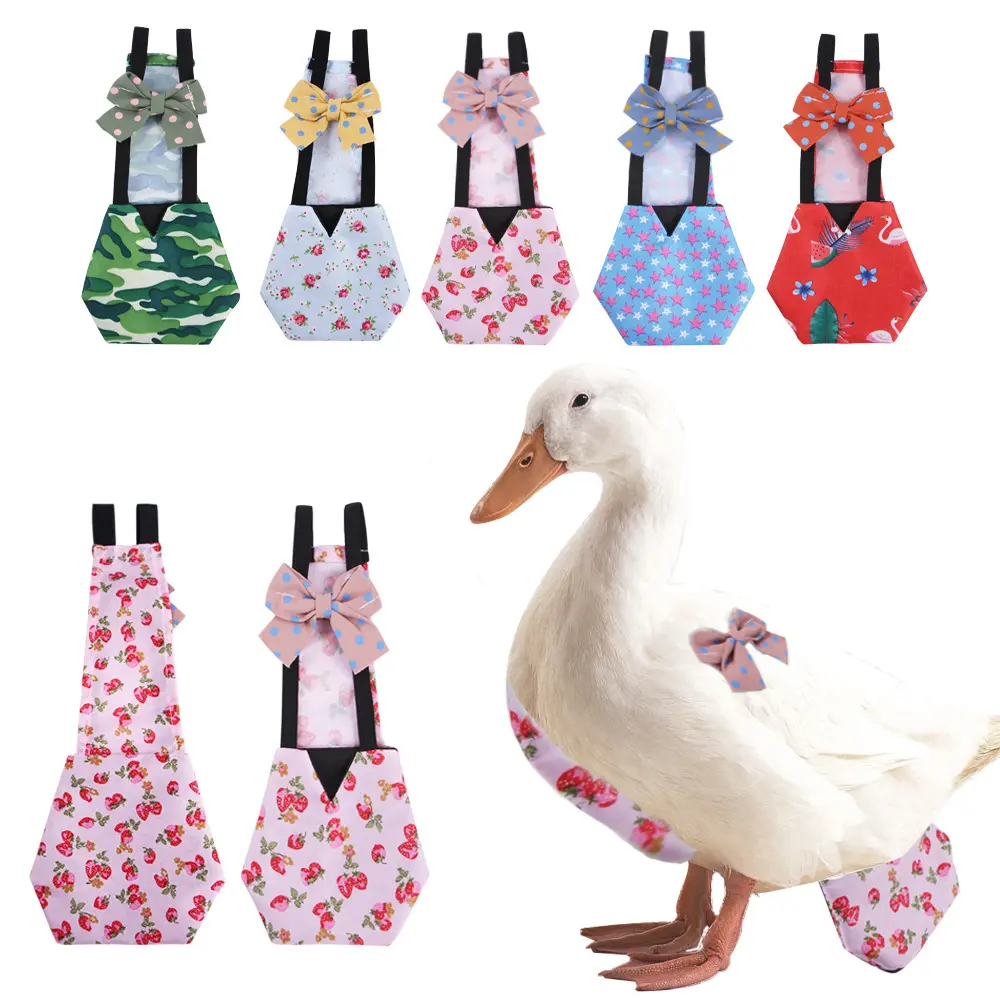 Diaper for pet chickens, ducks and geese, chicken manure nappy, clothing for geese and call ducks, anti‑mess defecation pads, cleaning supplies
