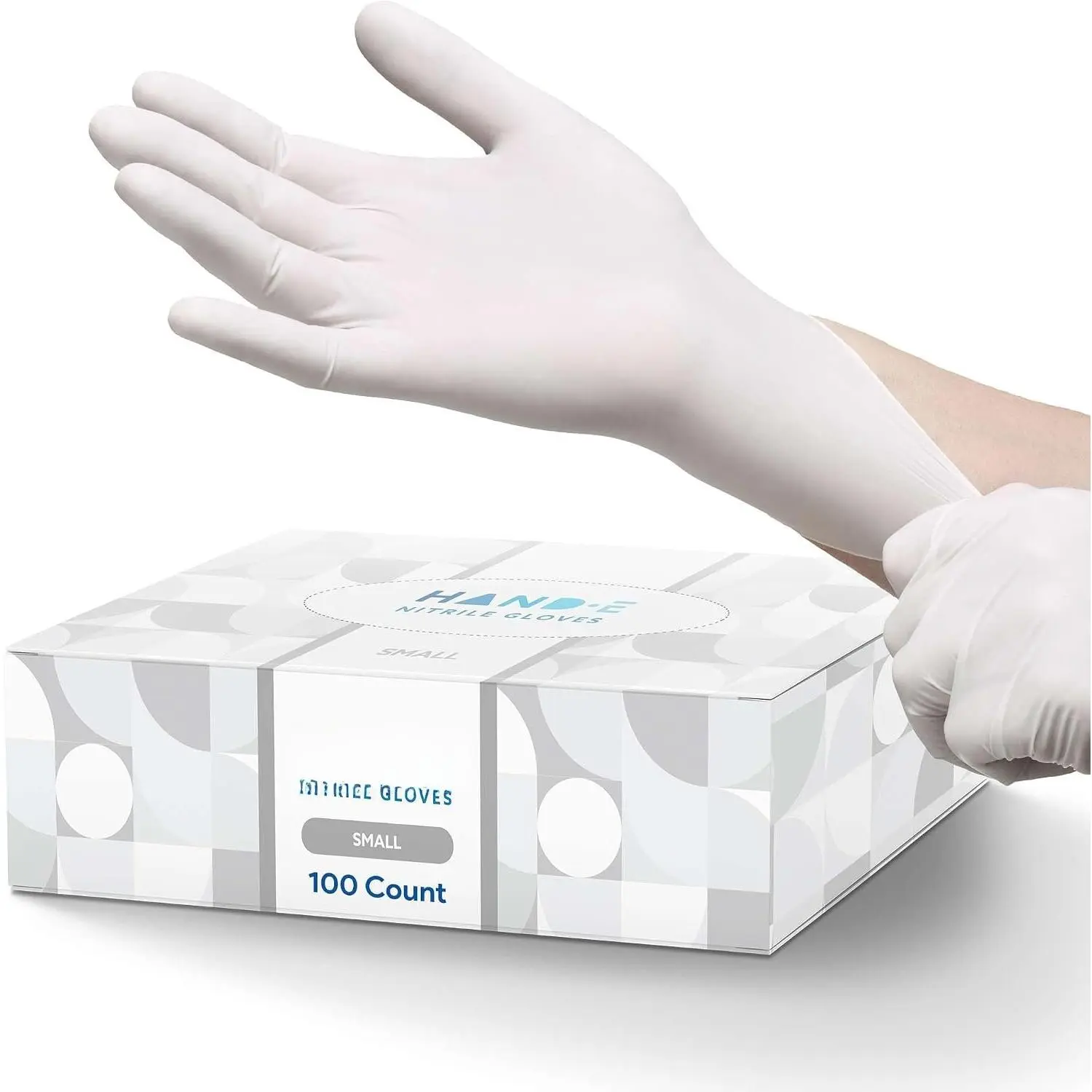 White  Disposable Gloves - Latex Free  Prep, Salon, Hair Dye, Kitchen Gloves