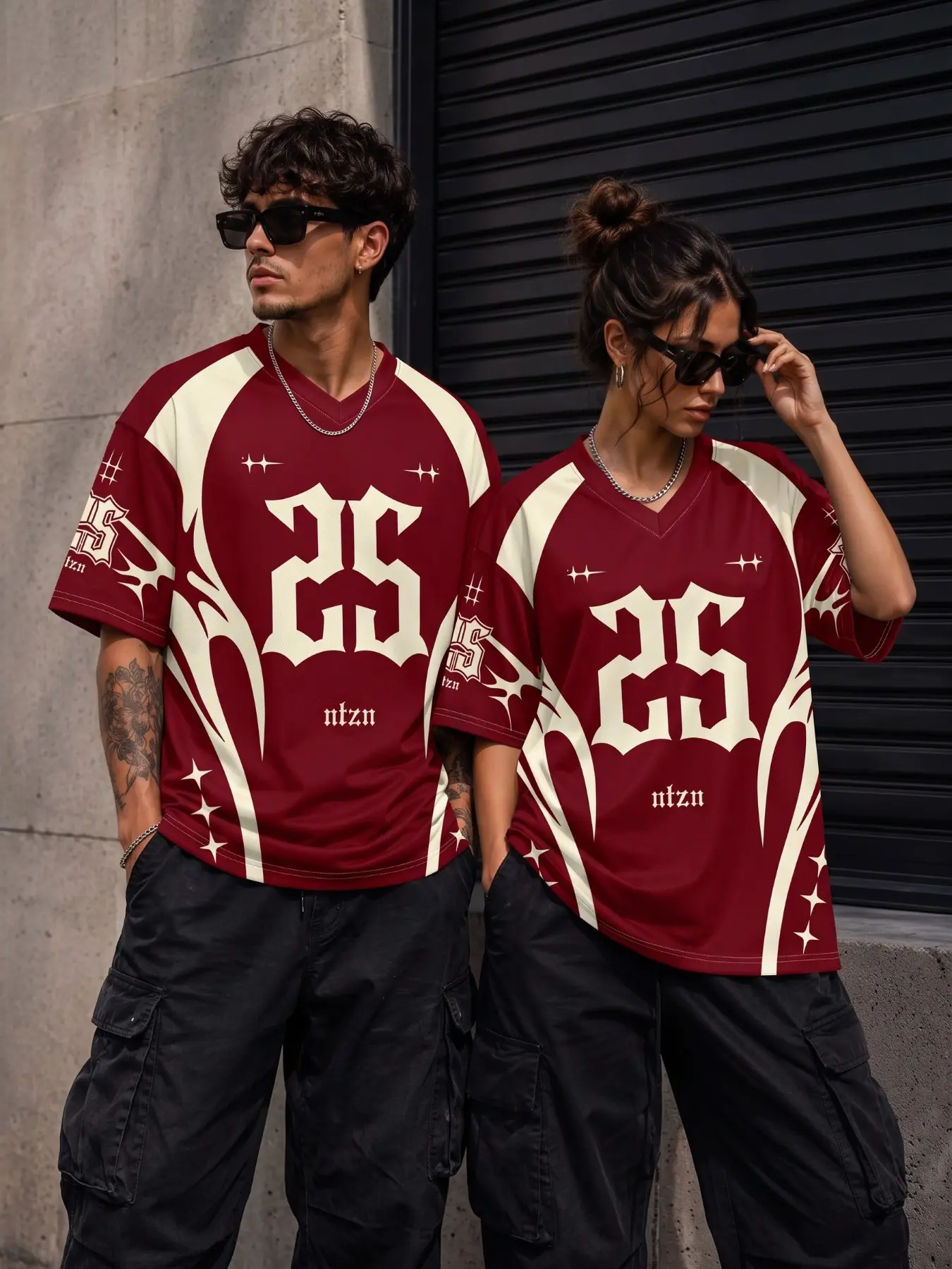 Polyester Quick Dry Gothic Number 25 Graphic Soccer Jersey, Men Oversized V Neck Croatia National Team Fan T-Shirts, Breathable Mesh Sports Tee For Football Match Viewing, Street Hip Hop Game Day Casual Summer Outfits, Streetwear Sport Top