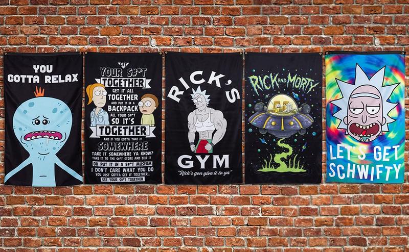 Calhoun Rick and Morty Indoor Wall Banner (30" by 50") (Space Cruiser)