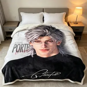 Sylus Love and Deepspace Blanket, otome blanket, anime blanket, gaming blanket, Best friend’s birthday gift,Applies to Super soft  decorative sofa/sofa/bedroom, Sylus blanket, Fluffy and warm—a must-have blanket for cozy lounging at home.