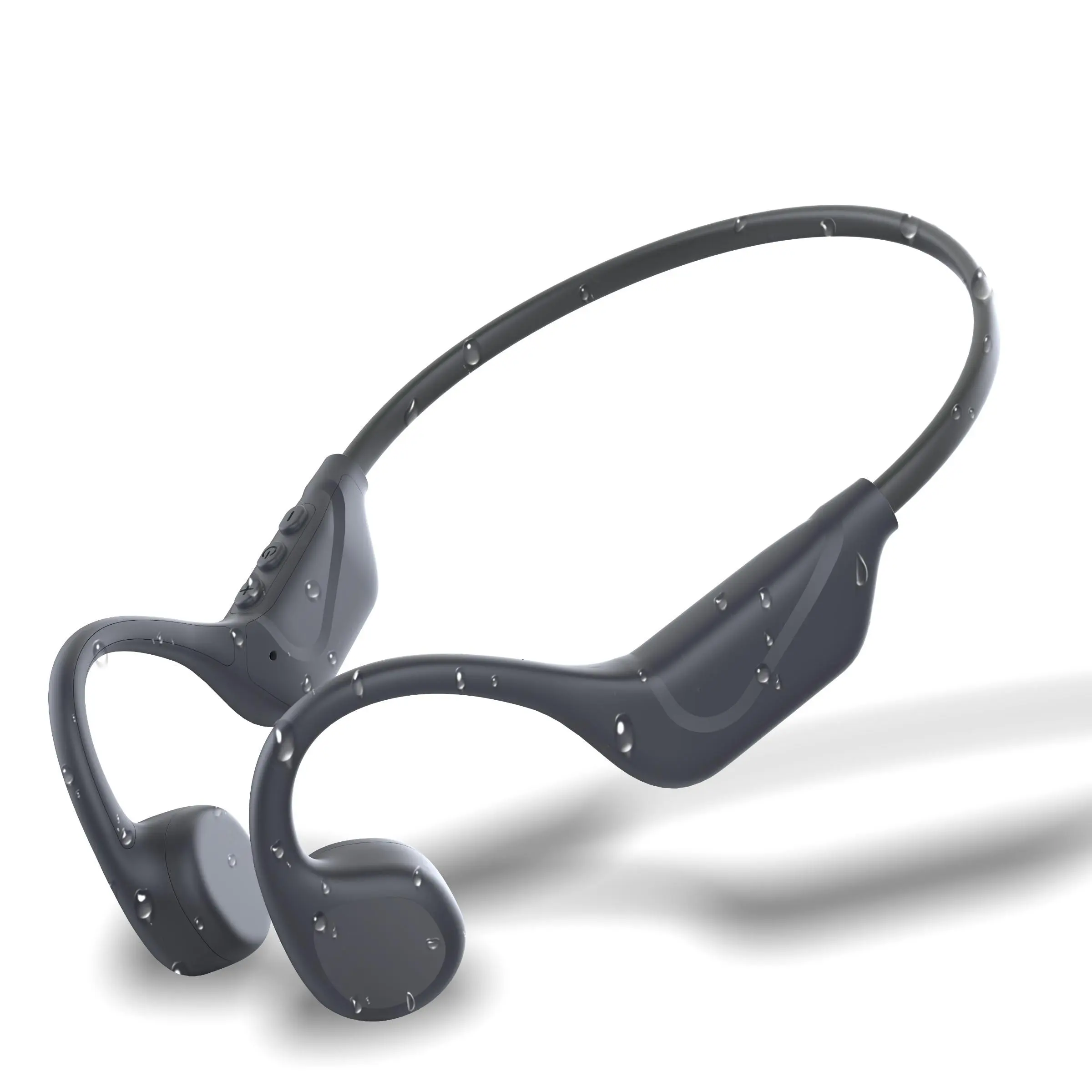 Wireless Bone Conduction Earphone, Open Ear Earbuds, Open Ear Earphones, Open-ear Design Headphone, Open Ear Headphones with Built-in Microphone, Sweat Resistant for Running & Fitness, Audio
