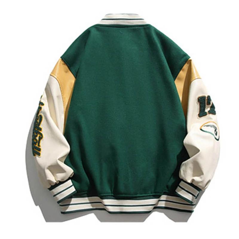 Men Women Vintage Bomber Jacket Boy Harajuku Varsity Baseball Jackets Fashion College Uniform Oversized Y2k Street Coats