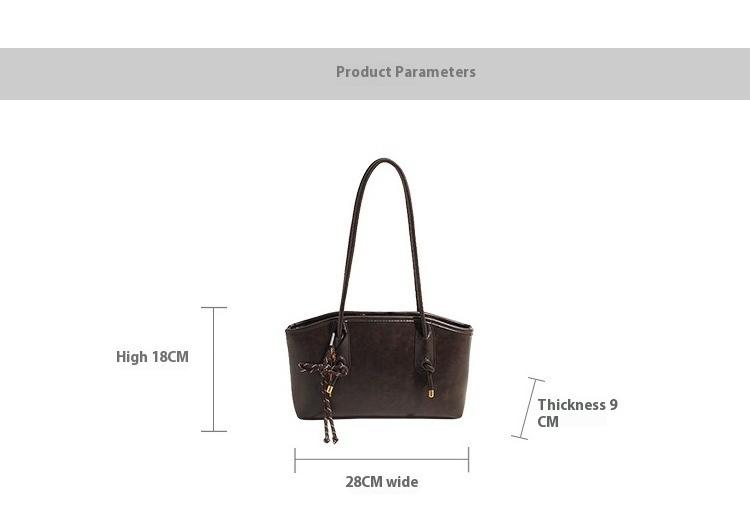 25 fall&winter Women's Elegant Solid Color Shoulder Bag, Fashionable Large Capacity Crossbody Bag for Daily Used, Casual Trendy Versatile High-quality Daily Commuting Bag