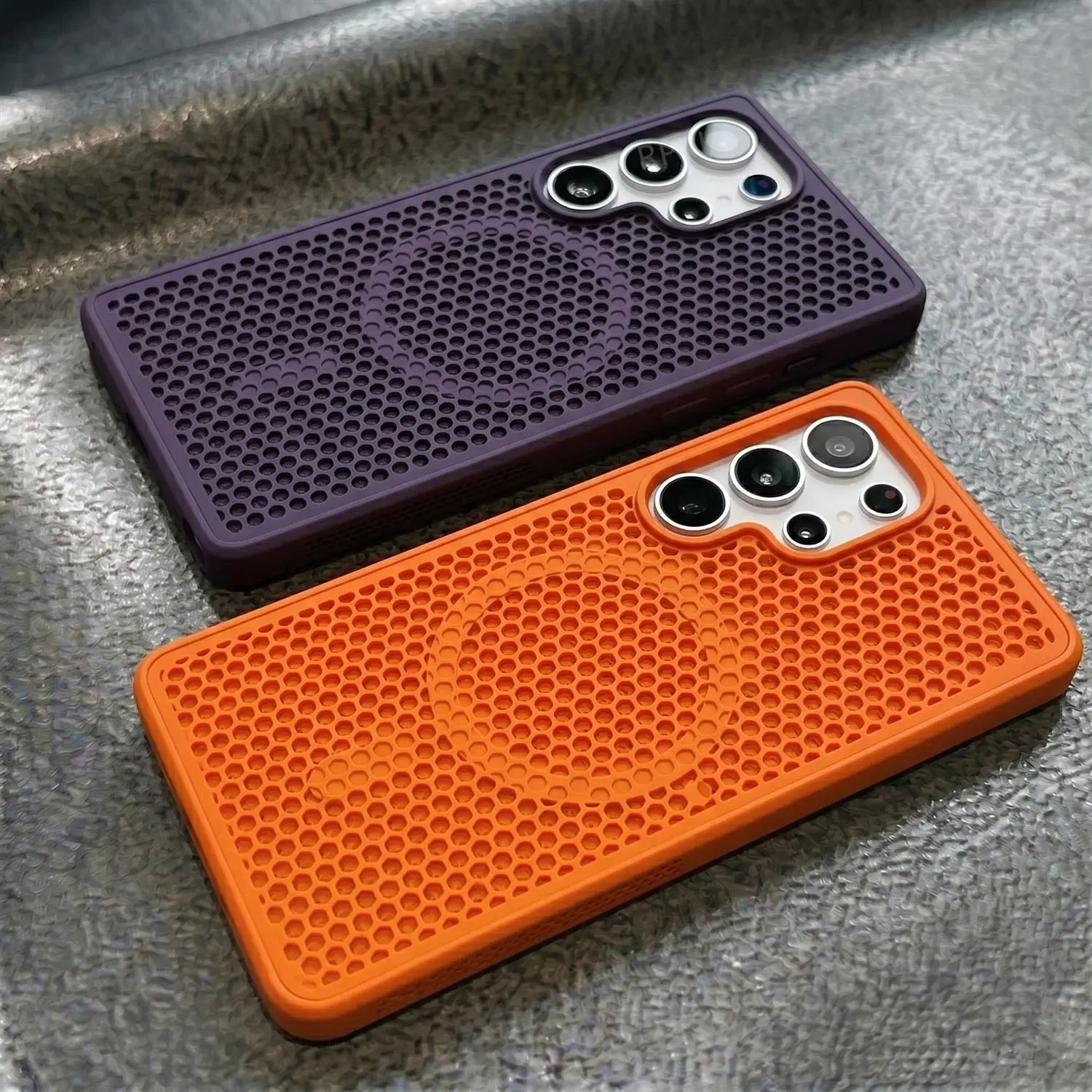 Cooling Heat Dissipation Breathable For Magsafe Magnetic Case For Samsung S26 S25 S24 S23FE S22 Ultra Plus Shockproof Hard Cover