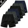 Men's 6-Piece Plain Beige Stretch Transpirable Quick-Drying Running Shorts - 6-Pack Value Set with Utility Pockets, Loose Casual Athletic Activewear for Gym, Summer Male Bottoms, Tropical Spring Gift (TikTok Shop Deals), 6‑Piece Value Set,sohochic