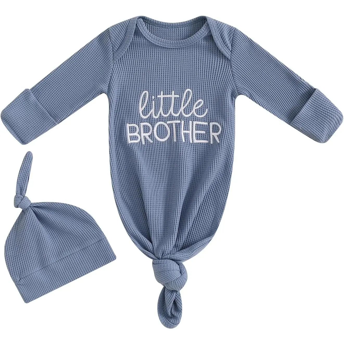 Newborn Baby Boy Girl Coming Home Outfit Infant Sleeper Gown Nightgown Pajamas with Hat Cute Fall WinterGift