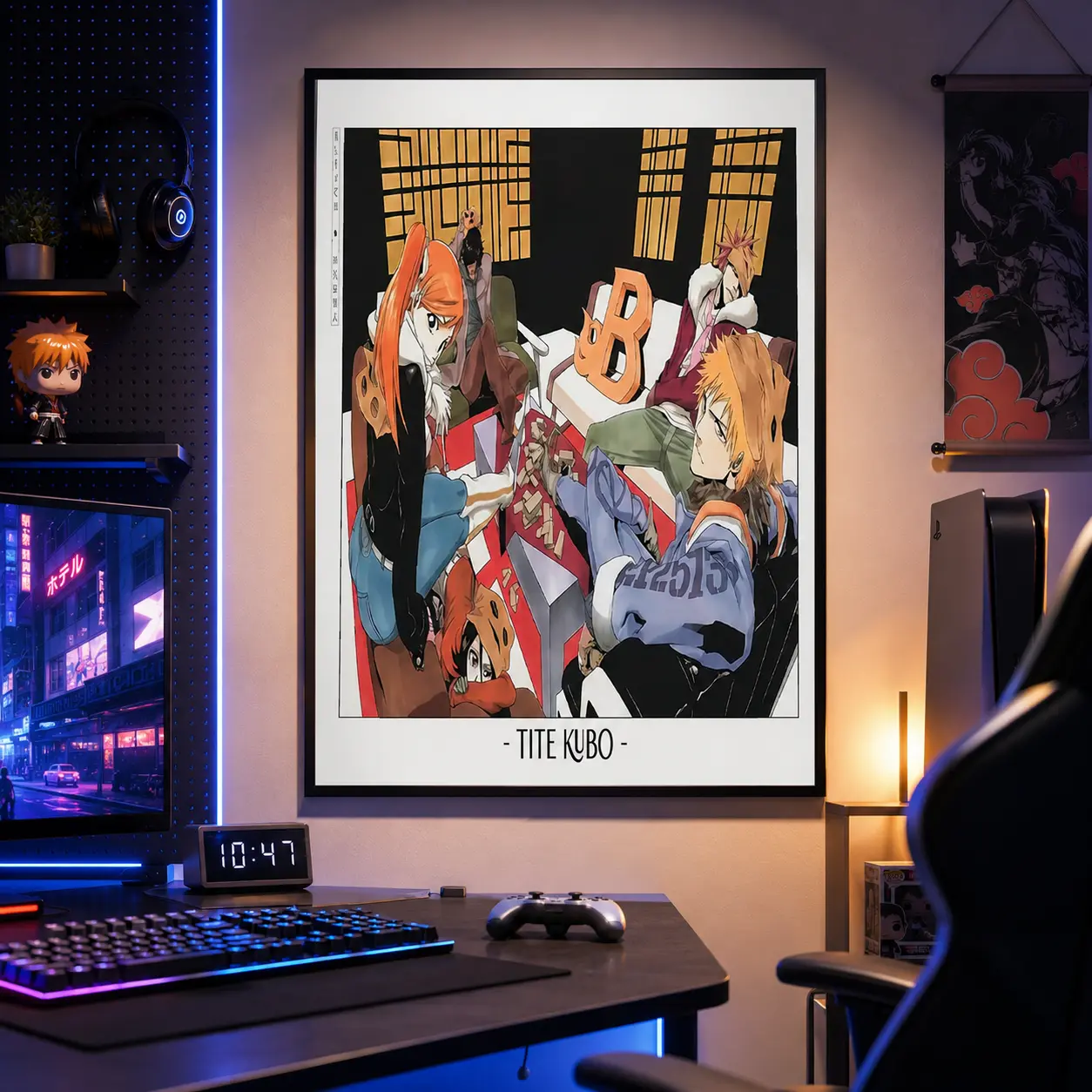 Bleach Characters Poster, Modern Outfit Anime Art Print, Ichigo and Friends Wall Decor, Gift For Fans, Canvas Wall Art, Framed or Unframed Canvas, Bedroom Decor, Office Decor, Gaming Room Decor, Otaku Room Decor, Home Decoration, High-Res Artwork