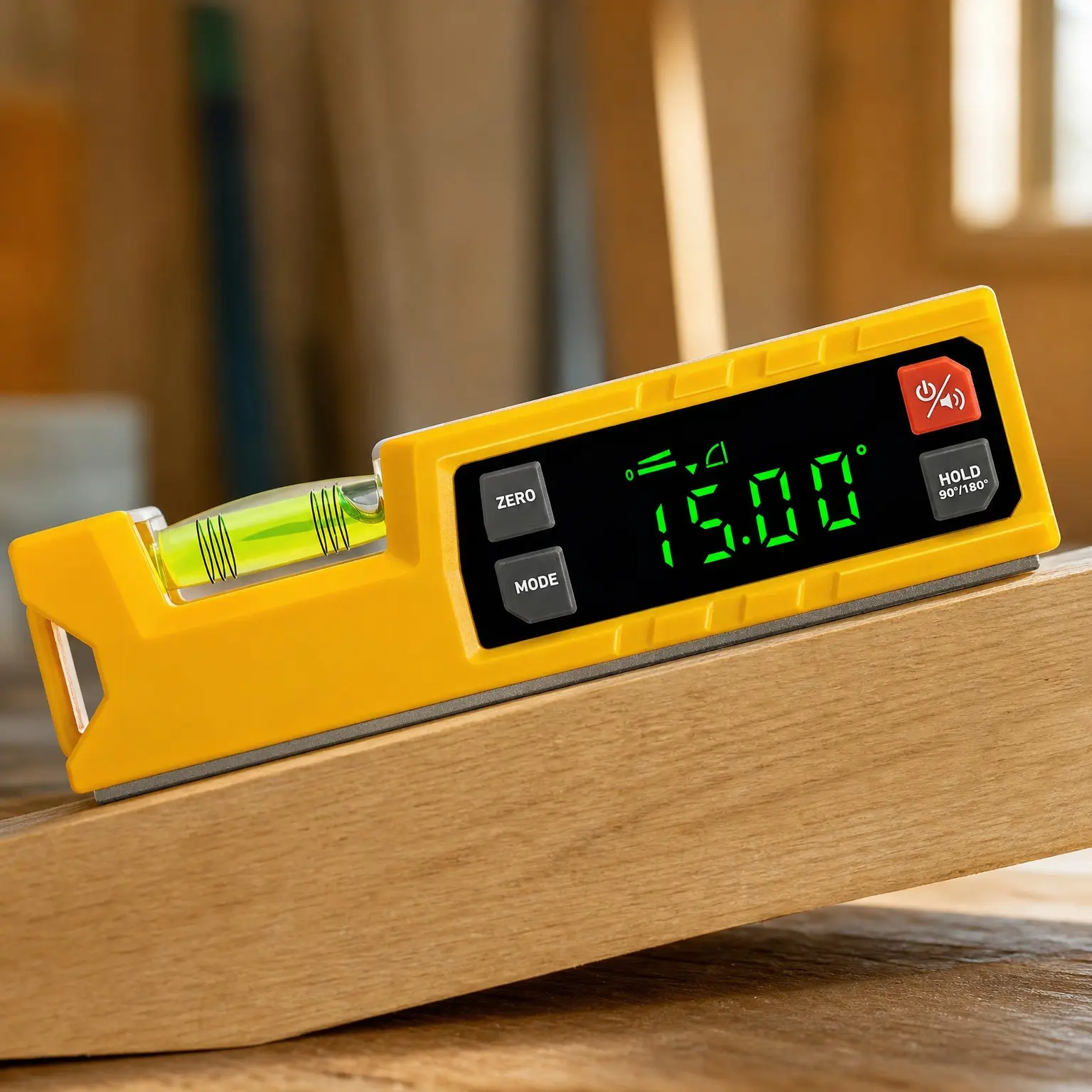Digital Level & Protractor, 7" Angle Finder 0-90° & 0-180° | Electronic Bubble Inclinometer with Magnetic V-Groove & Audio Indicator for Woodworking, Saw & Home Drainage Leveling