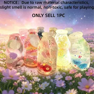 Soft Nee D0h Squeezable Fruit Bottle, Contains Pectin and Maltose, Slow Rebound Stress Relief Toy, Ideal for Finger Flexibility