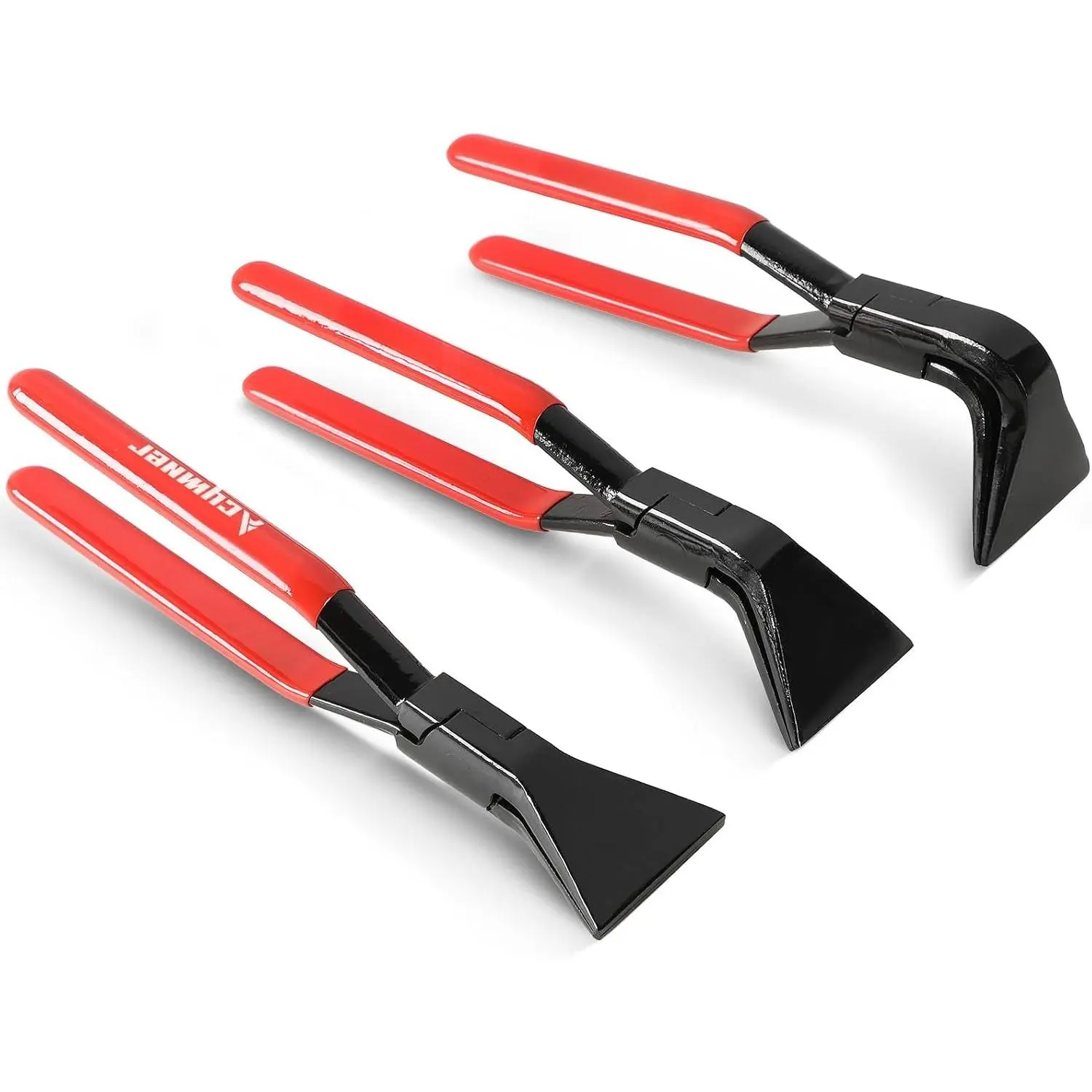 3 count Sheet Metal Bending Pliers Set | Hand Seamers for Roofers, Plumbers, and Metal Processing Straight, 45° & 90° Metal Bender Tools