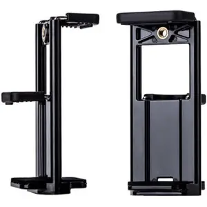2 Pack  Tablet Tripod Mount Adapter with Standard 1/4 inch Screw Thread 2 in 1 Phone Tripod Mount Clip Clamp Holder Bracket for iPad  Smartphone Camera Tripods Stand Selfie Stick