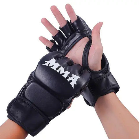 Professional Thick Durable Boxing Gloves, 1 Pair of Hand Wraps Included, Adjustable Velcro Strap, Breathable, Elasticity, Easy to Put on and Secure, Engineered for Breathability, Men’s Light Training Equipment for Boxing-MMA