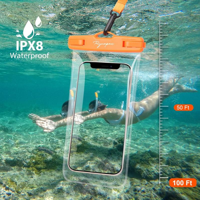 [Mother's Day Gifts]2 Pack Waterproof Phone Pouch, Touch Sensitive, Underwater Dry Bag Phone Case for Drifting Diving Swimming