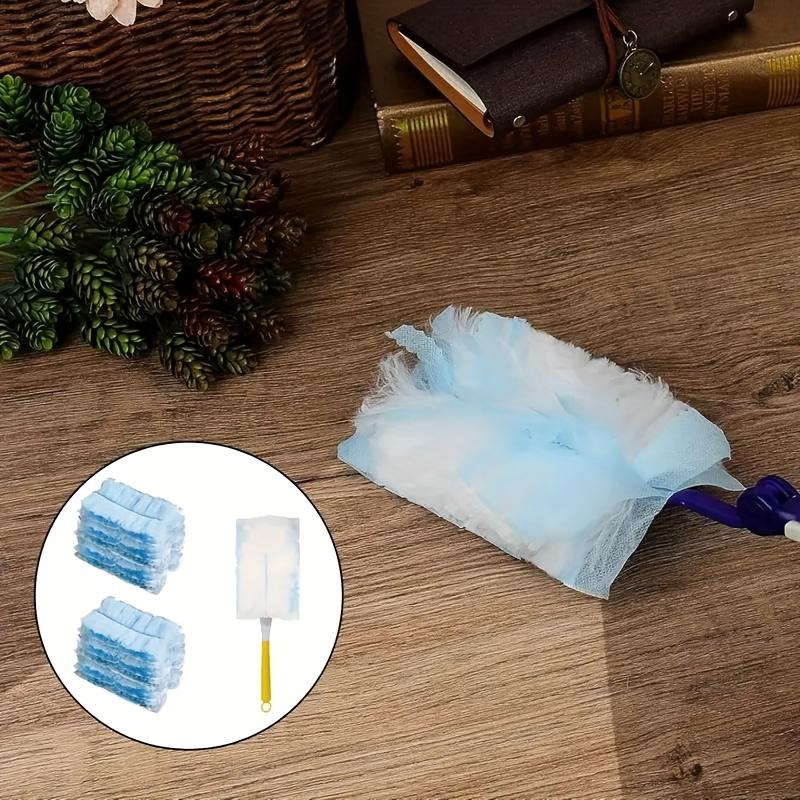 20pcs + 1 Handle High-Density Microfiber Replacement Pad Set, Electrostatic Dust-Absorbing Replacement Pads, Suitable for Lightning Dust Magnet, for Single and Repeated Use, Dust Cleaning Tool for Living Room, Bedroom, Kitchen, and Furniture