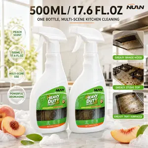 NUAN heavy duty degreaserNUAN Heavy Duty Kitchen Degreaser Spray, Kitchen Grease Cleaner -For stovetops and range hoods - Removes greasestains - 500 ml/bottle Powerful Cleaner and Degreaser for Ovens, Stove Tops, Countertops and Appliances,