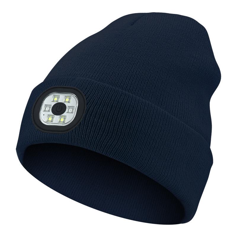Women&Men LED Light Up Beanie Winter Hat – USB Rechargeable Warm Cap Gift for Men Him Father Outdoor