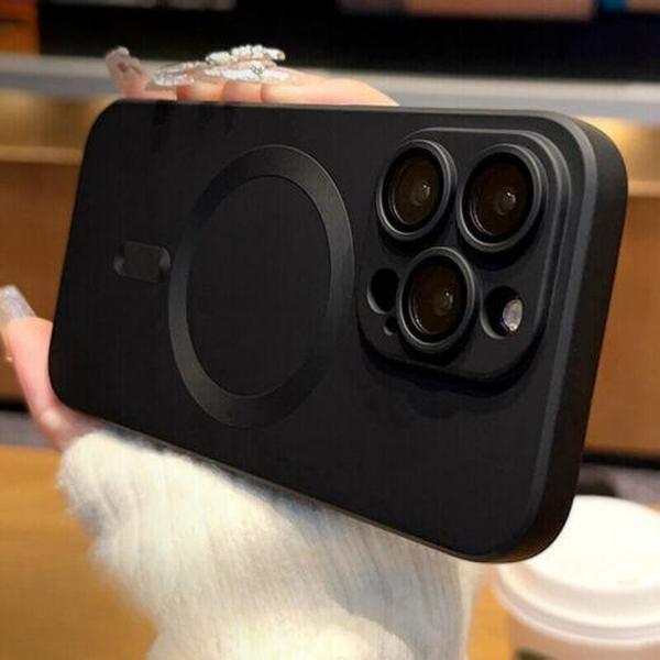 OREKROY【Freeship】Mag Safe Magnetic TPU Case for iPhone 17 Pro Max 16 15 14 13 12 11 Pro Max with Camera Lens Protector, Shockproof Soft Back Phone Cover with Magsafe Wireless Charging