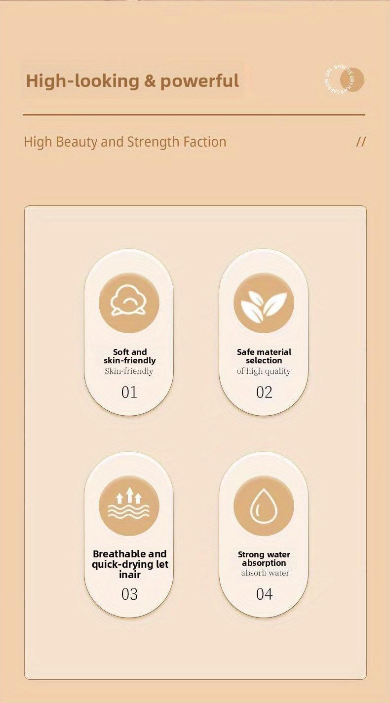 A Super Absorbent, Quick-drying, Wearable Bath Towel. This Adorable and Soft-style Home Bathrobe Is Skin-friendly and Breathable. It Can Be Worn Instantly After Showering Without Sticking to the Body, and It Doesn't Shed Lint. Comfortable and Warm