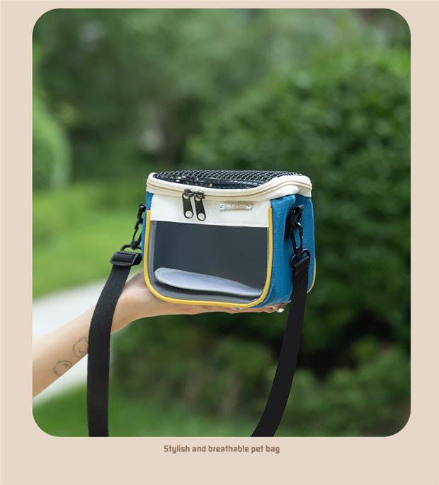 Hamster Pet Travel Bag Lightweight Breathable Chinchilla Hedgehog Small Pet Supplies Cross-Border Portable Carrying Handbag for Small Animals