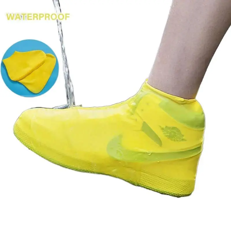 Latex Shoe Covers Thickened Silicone Shoe Covers Rainproof Shoe Covers Special Waterproof Wear-Resistant Outdoor Non-Slip Shoe Covers Foot Covers