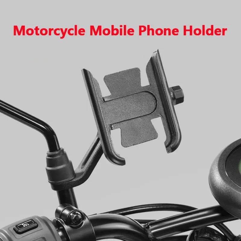 Motorcycle Mobile Phone Holder, 6.5 Inch Screen, Handlebar Mirror Base, 360 Rotate, Motorcycle Accessories, Stand Type, Motor Parts Accessories