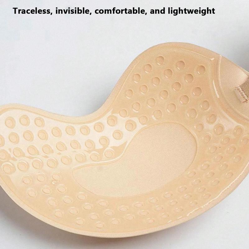 Sticky Bra Backless Adhesive Strapless Invisible Push Up Bra, Seamless Self Adhesive Silicone Lingerie for Women, Reusable Nipple Cover Accessories