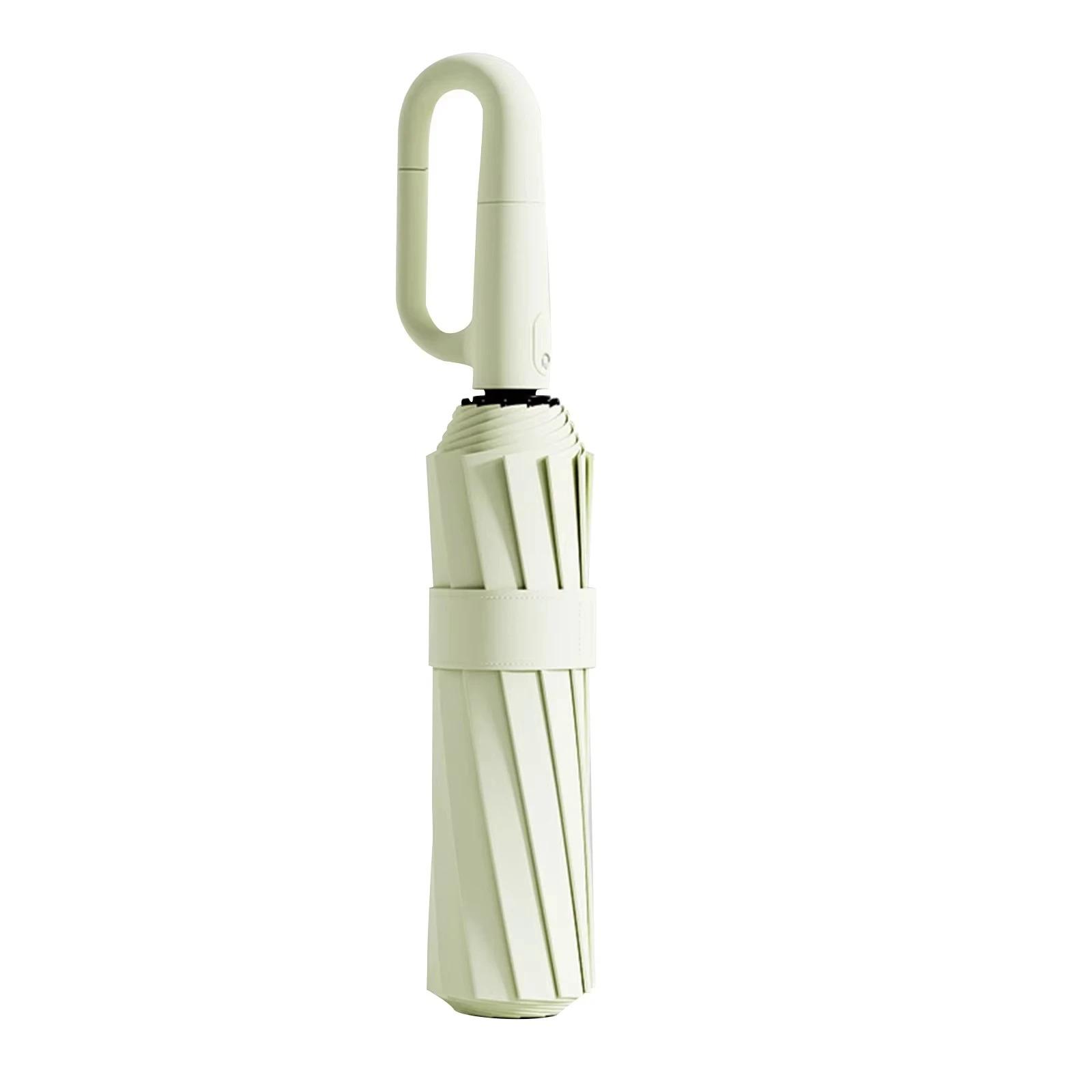 Automatic Umbrella, Sturdy and Windproof, Inverted Automatic Open/Close, Travel-Friendly, Compact Fold, with Loop Handle, Suitable for Both Men and Women.