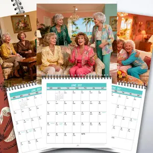 The 2026-2027 Starry Sky Plan wall calendar features a humorous and cute aesthetic style, with a theme of piano music, specially designed for senior women's choirs. It's the perfect Christmas or New Year gift for family or the office.