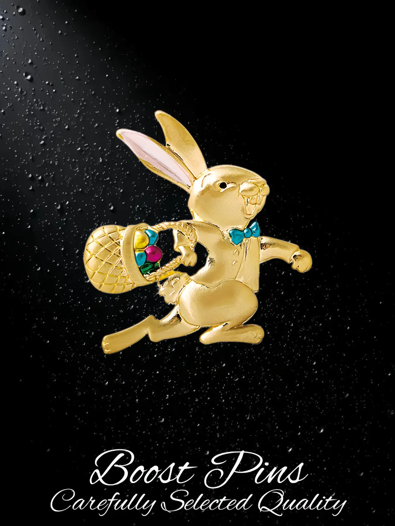 Easter Rabbit Brooch Assorted Cartoon Bunny Statement Women Accessory Vintage Animal Jewelry For Suit Coat Scarf Spring Birthday Holiday Gift For Her Mom Kid Bridesmaid Friend