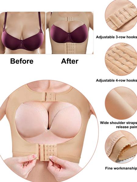 Classic U-Shaped Chest Corrector Bra, Adjustable Bra, Lifts & Prevents Sagging, Wide Elastic Band, Anti-Curling, Comfortable Fit, Women's Underwear