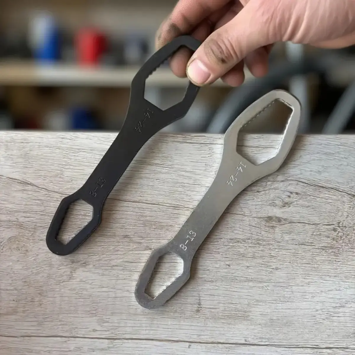 8-24mm Small Super Hard Steel Wrench, Multifunctional Double-Head Self-Tightening, Universal Wrench for Cars, Bicycles, Home, Engineering, Double Ended Wrench