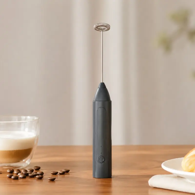 Rechargeable Handheld Milk Frother Portable Electric Coffee Foamer Mini Egg Beater Drink Stirrer for Home Kitchen Milk Foam