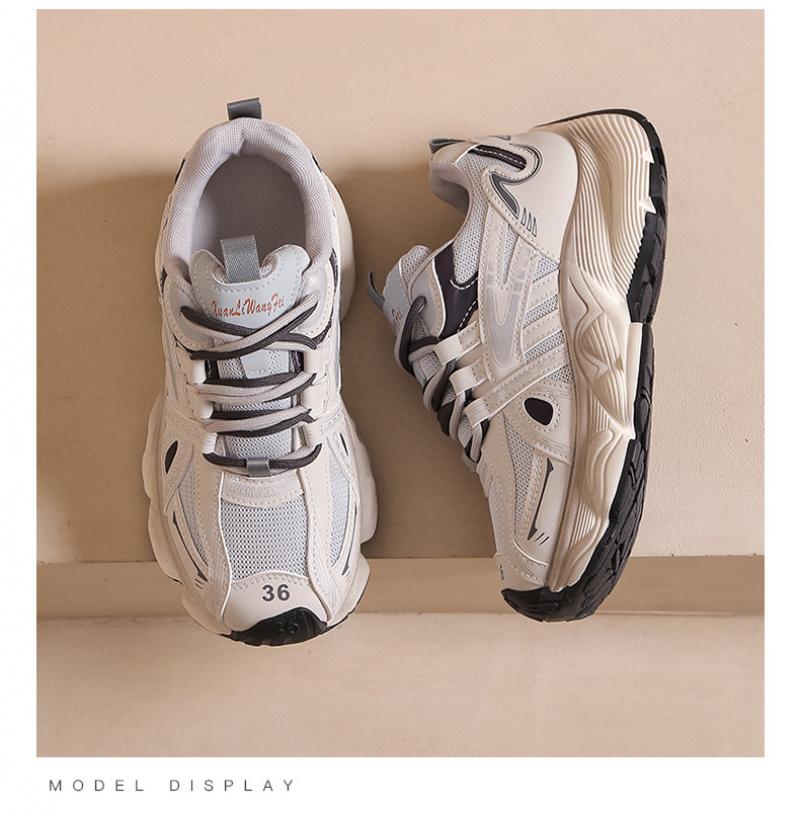 2026 Four-Season Thick-Soled Student Dad Shoes for Women, Mesh Breathable Sneakers, Versatile Fashionable Ugly-Cute Dirty Retro Super Cool Trendy Unisex Shoes