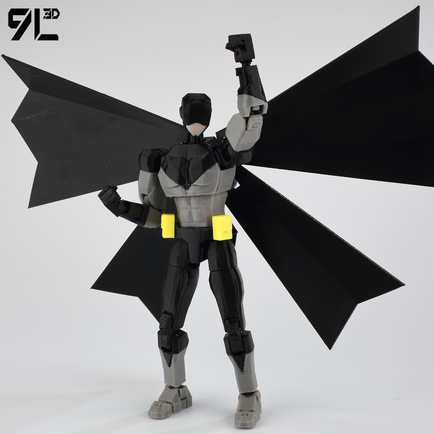 9L3D Printed Invincible Tech Jacker T13 Lucky13 Action Figure Dummy13 Motorcycle Multi-Jointed Collectible Model Toy Titan13