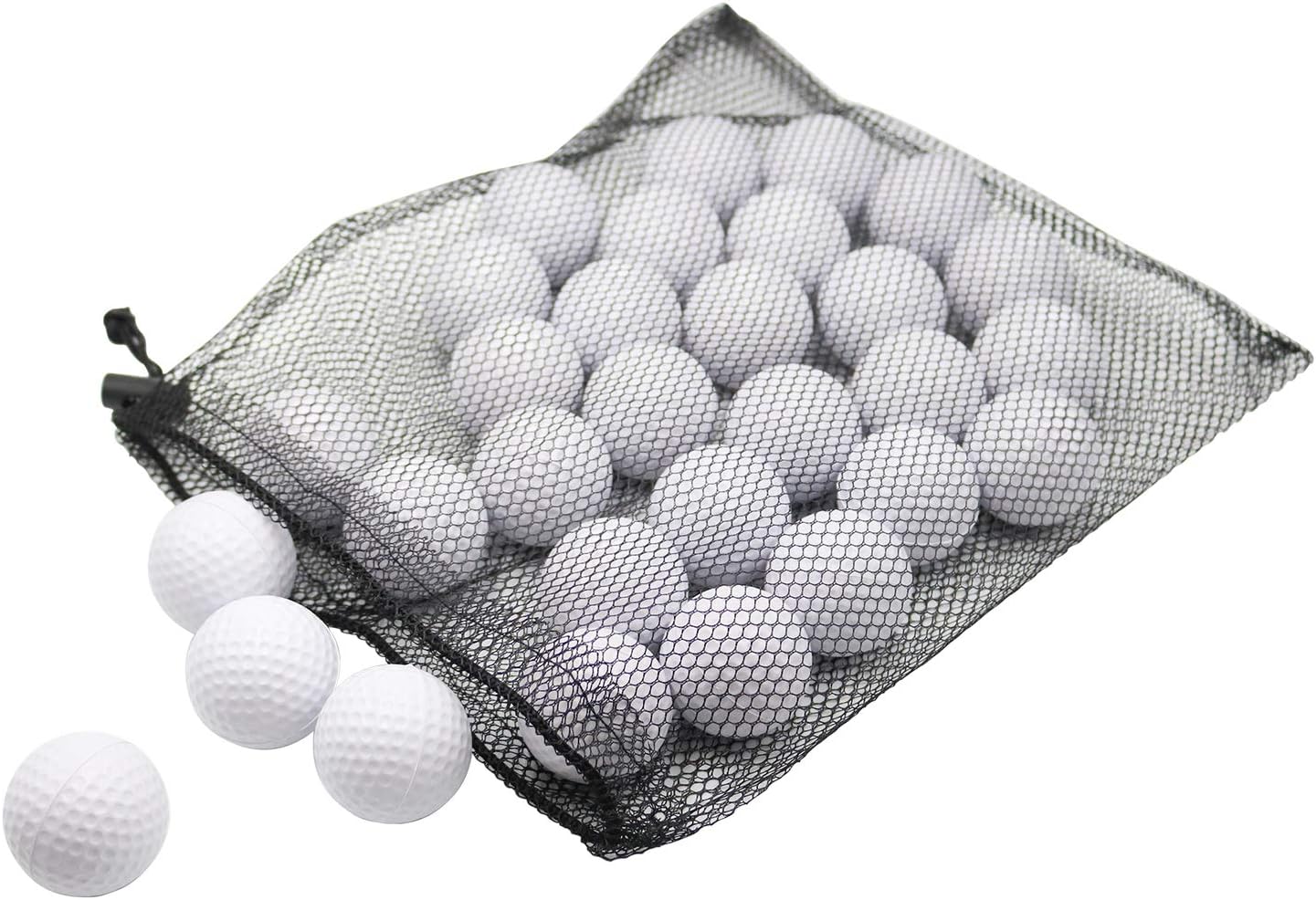 40 Pack  Golf Practice Balls - Realistic Feel and Limited Flight  Balls for Indoor or Outdoor