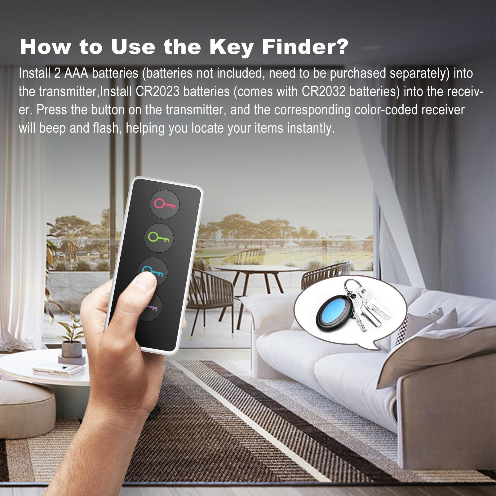 Key Locator, Wireless Rfid Locator Key Positioner with 4 Receiver & Led Flashlight Function Smart Key Finder #GLOBAL PICKS Key Locator, Wireless Rfid Locator Key Positioner with 4 Receiver & Led Flashlight Function Smart Key Finder #GLOBAL PICKS