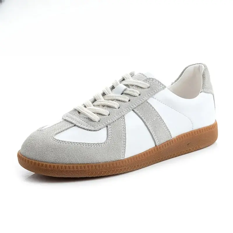 Women's 2026 New Genuine Leather Sport Sneakers - Flat Sole, Black, No Fluff, Solid, for Casual, Athletic Wear, Casual Wear