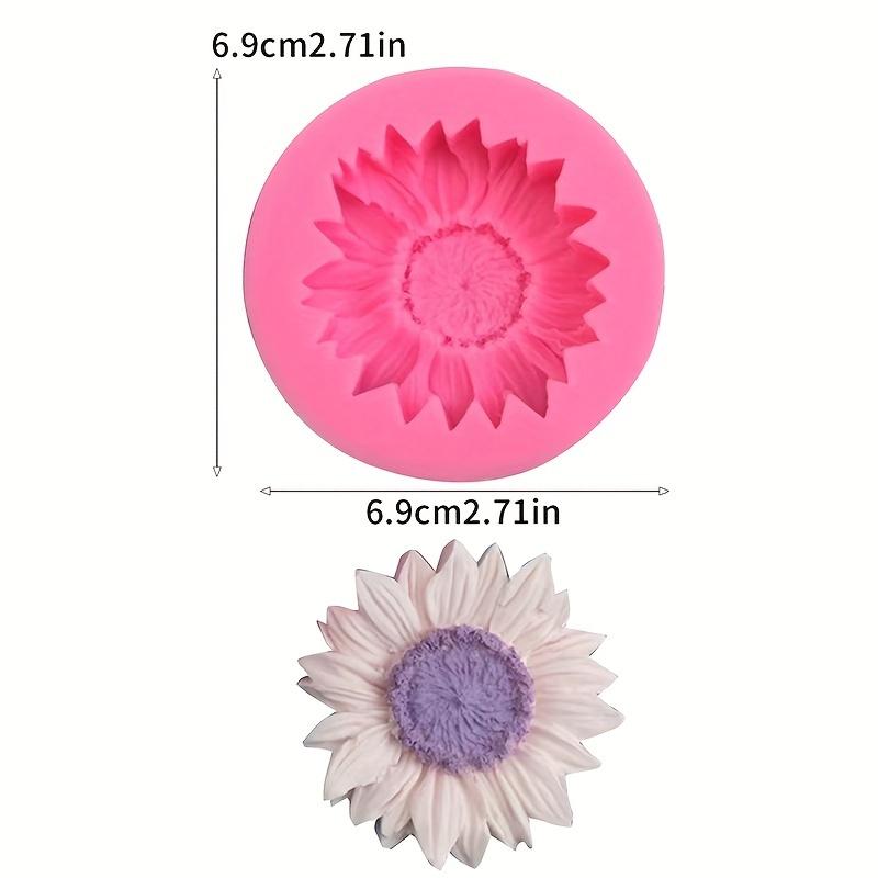 1pc Sunflower Silicone Mold for Chocolate, Mousse & Aromatherapy Candles - Non-Electric Food-Grade Dessert Baking Tool Reusable Chocolate Mold Baking Supplies Bakeware