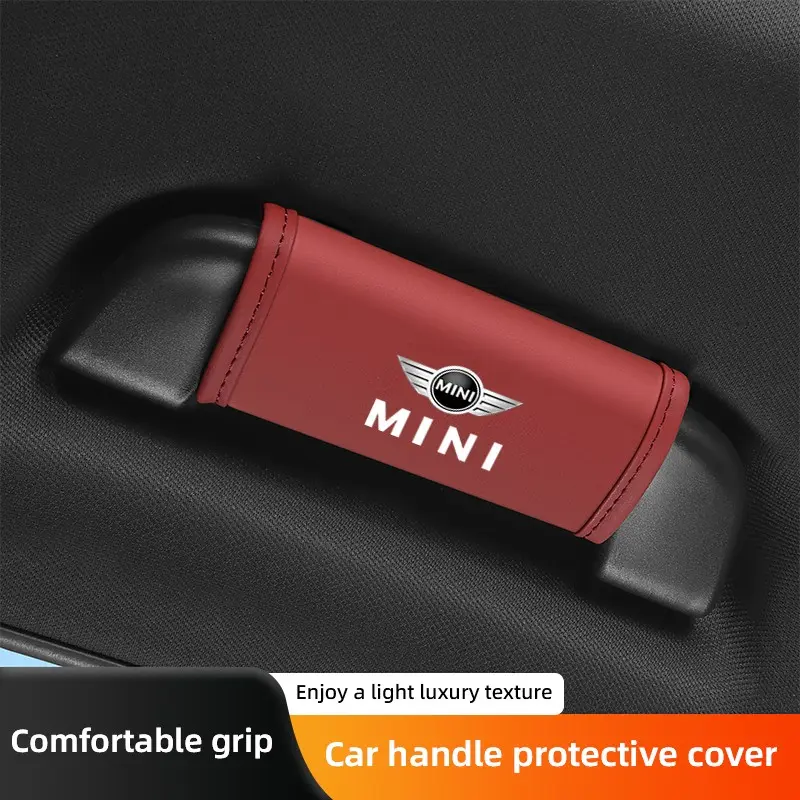 2Pcs Car Handgrip Protective Cover Anti-scratch Handle Case For MINI One Cooper JCW Countryman Clubman Cabrio Paceman Coupe Roadster Clubvan Car Accessory