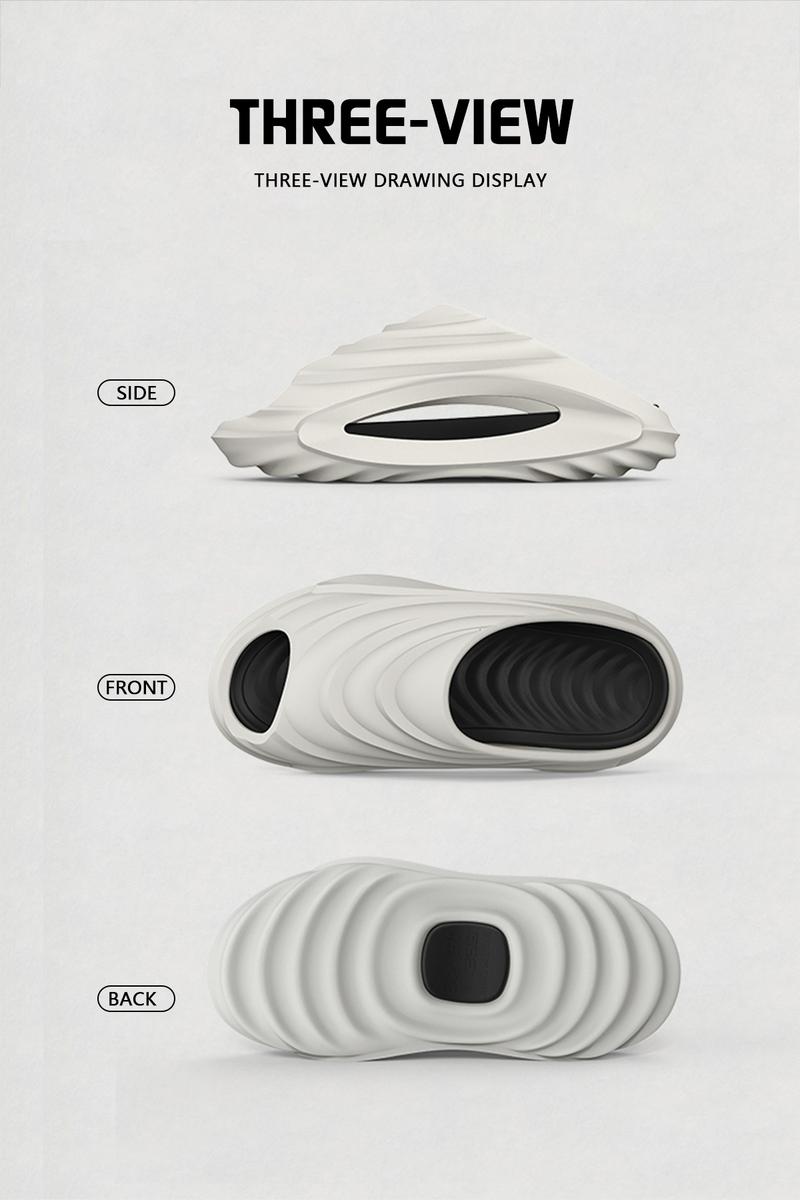 YASSIA Unisex EVA Outside Walking Slippers Comfortable Anti-Odor Anti-Slip Slippers for Relaxing After Exercise Casual Slide White-Pink Breathable Cushioned Wear-Resistant Footwear Boy Shoe Flipflop