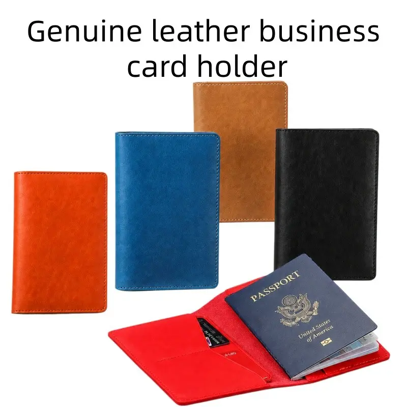 Unisex Leather Business Card Holder, Handmade by Skilled Craftsmen, Saffiano Leather, Durable & Elegant Design, Perfect for Professionals