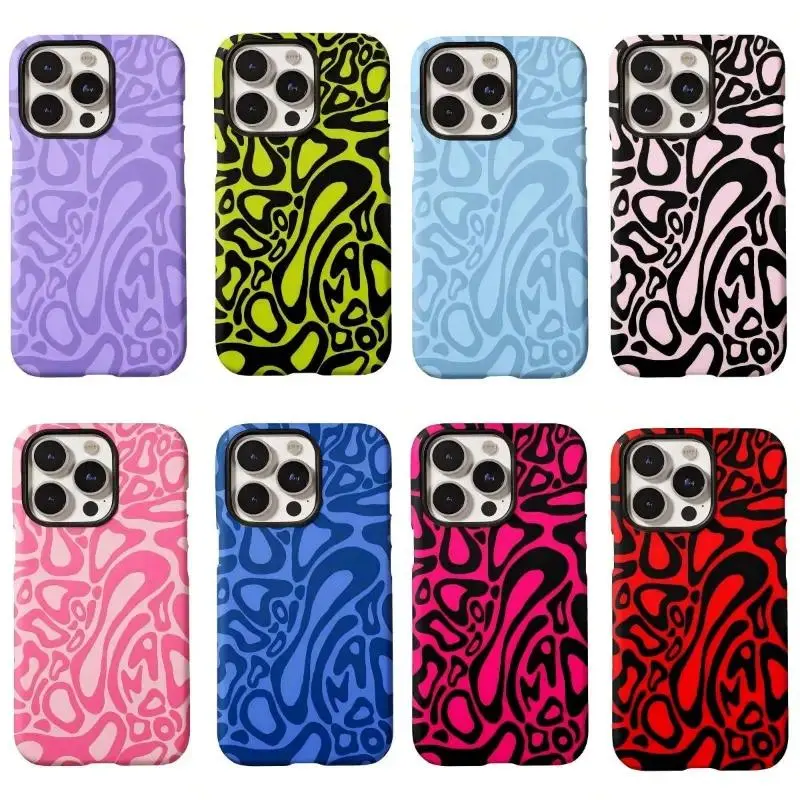 Lando Norris Collaboration Durable Aesthetic Phone Case, Circle-and-Dot Pattern, Protective Mobile Phone Accessory, Compatible with iPhone 11-17 Pro Max/Plus & Samsung Galaxy S23-S25 Series, Birthday-Christmas Gift Idea