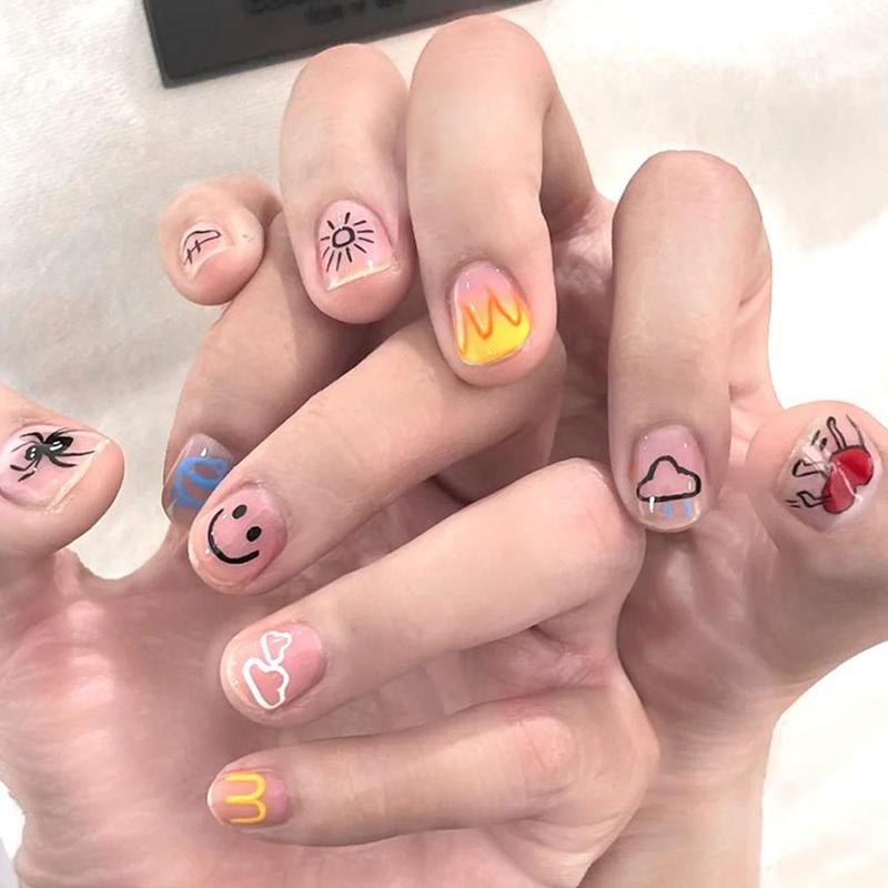 Nail Art Pens Kit - 12 Vibrant Colors Quick Dry Waterproof Paint Markers for DIY 3D Nail Design, Dotting Floral Hook Line Drawing - Manicure Tools for Women Girls, Home Salon Use, Christmas Birthday Gifts French Drying Cutics Acrylic