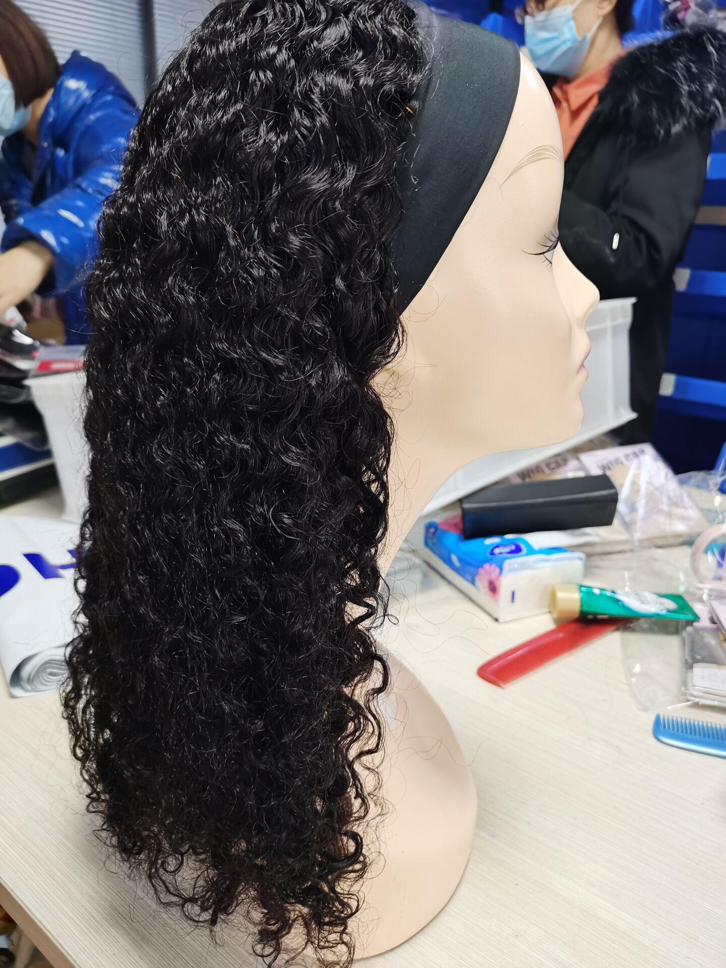 Kinky Curly Headband wig Human Hair No Gel Kinky Curly Headband Wigs for Black Women 200 Density None Lace Front Wigs Human Hair #headbandwig #TikTokShopHolidayHaul