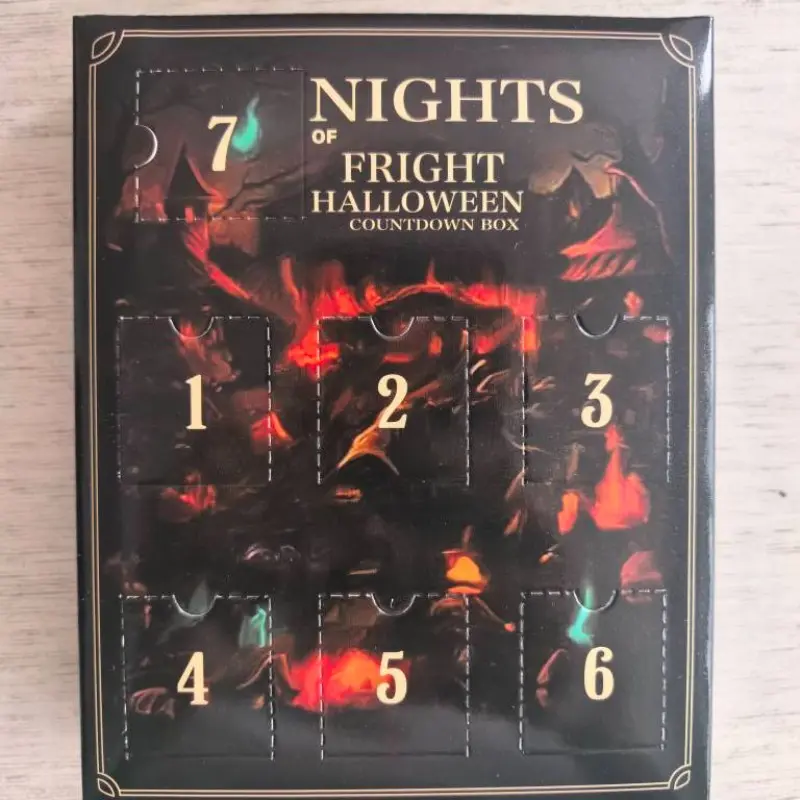 New Halloween Countdown Blind Box with Small Statues, Nights of Fright Collectible Figure, Perfect Gift for Horror Fans