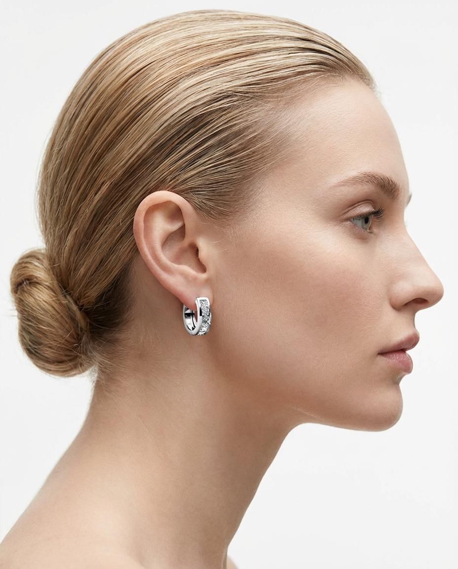 High-quality Brilliant Zircon Earrings Finely Crafted Clear and Sparkling Enhances Face Shape Adds Elegance Ideal for Parties and Gatherings Simple Versatile Design Thoughtful Gift