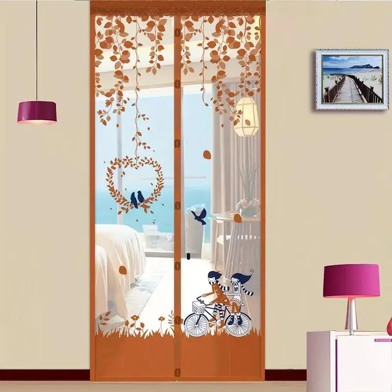 Magnetic Screen Door, Self-Sealing Mesh Curtain, Hands-Free for Pet and Kid Safety, Easy Installation, Includes All Components