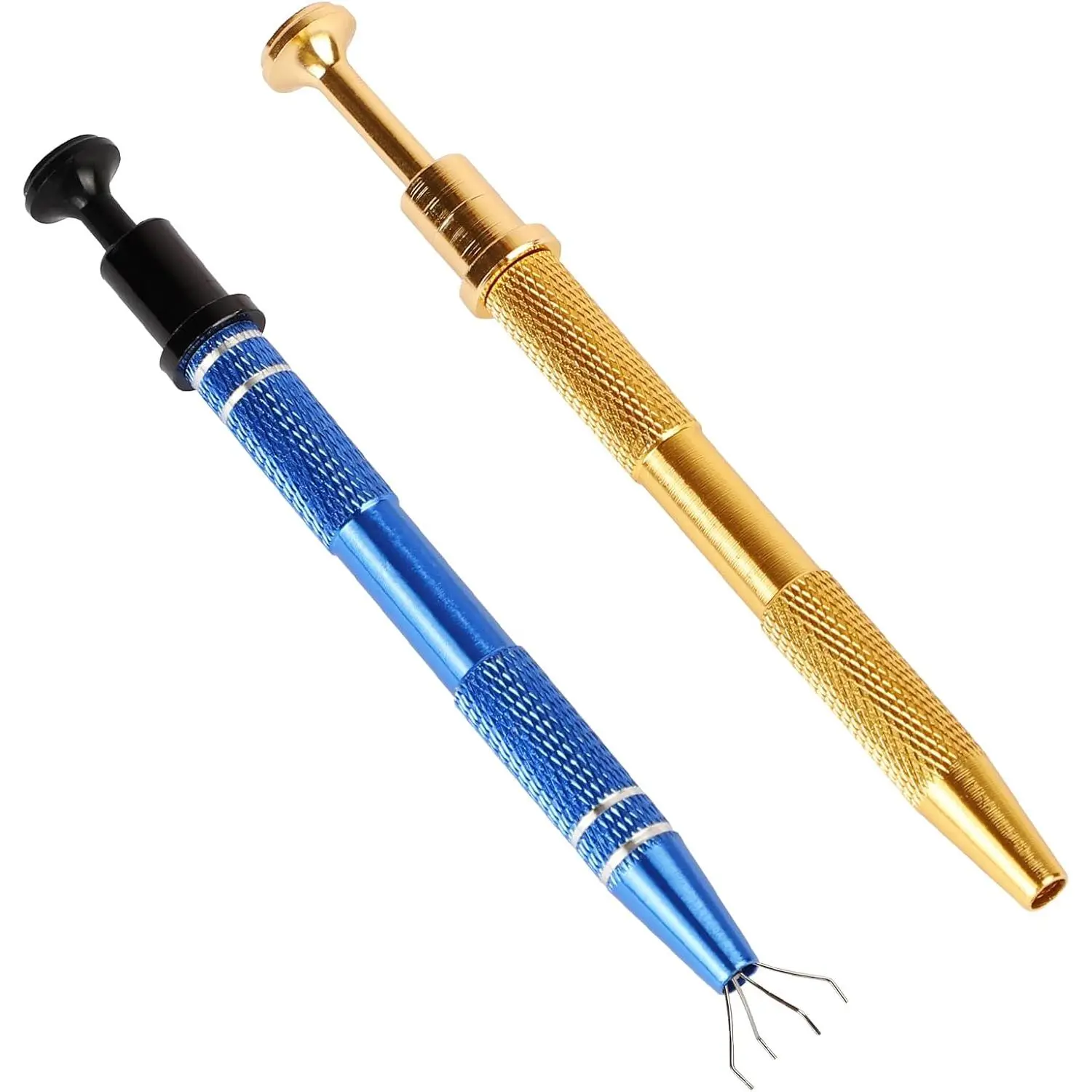 2 count Pick Up Tool, Stainless Steel  Ball Grabber Tool |  Tools for Changing ,  Grabber Pick Up Tool with 4 Prongs for  Objects IC Chips  Components