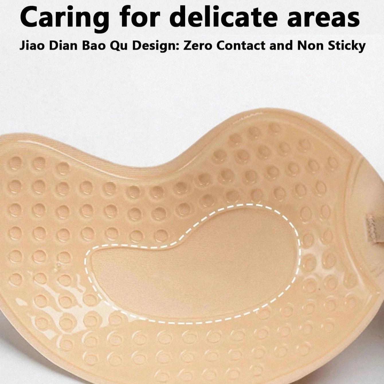 Sticky Bra Backless Adhesive Strapless Invisible Push Up Bra, Seamless Self Adhesive Silicone Lingerie for Women, Reusable Nipple Cover Accessories